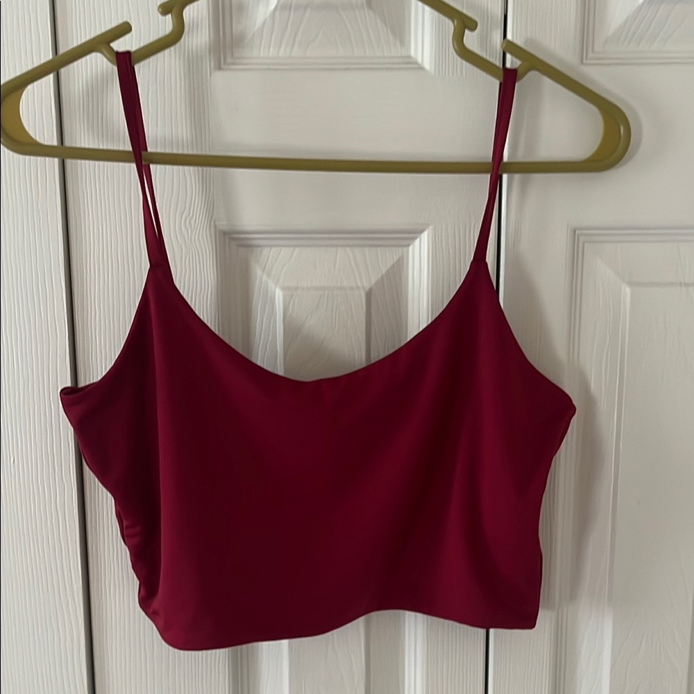 Elegant Burgundy Women's Top